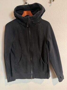 Lululemon Scuba Full-Zip Hoodie Black Zip-Up Size 10